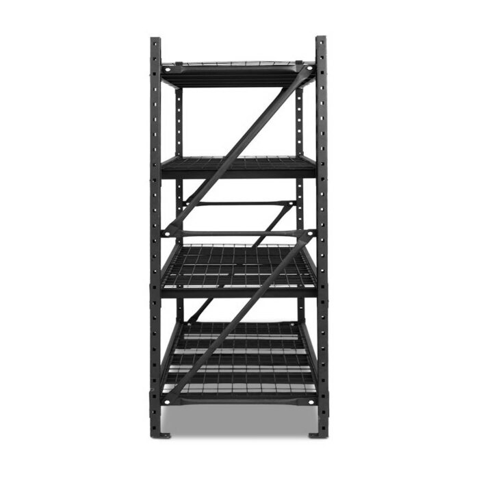 Giantz 2Mx2M Garage Shelving Warehouse Rack Pallet Racking Storage Shelve Black - Image 3