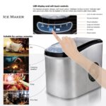 Miraklass Ice Maker Machine Stainless Steel 2.2L - Image 4
