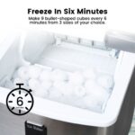 Miraklass Ice Maker Machine Stainless Steel 3.2L - Image 3