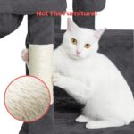 Floofi 145cm Plush Cat Condo Cat Tree Dark Grey - Image 2
