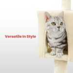 Floofi 118cm Plush Cat Condo Cat Tree Beige - Image 4