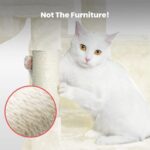 Floofi 155cm Plush Cat Condo Cat Tree Beige - Image 2