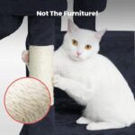 Floofi 155cm Plush Cat Condo Cat Tree Dark Grey - Image 2