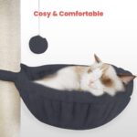 Floofi 155cm Plush Cat Condo Cat Tree Dark Grey - Image 3