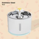 Floofi 2.4L Automatic Stainless Steel Top Water Fountain Drinking Dispenser And Filter Blue - Image 3