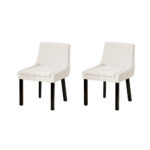 Artiss dining chairs set of 2 beige corduroy