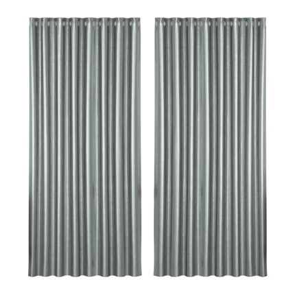 Artiss 2X Blockout Curtains Eyelet 300x230cm Grey Shine