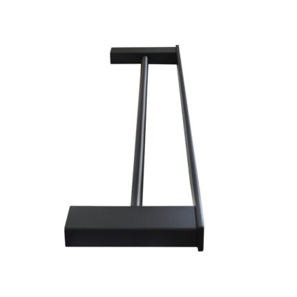 Double Towel Rail 60cm Rack Bar Holder Black