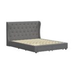 Oikiture Bed Frame Queen Size with 4 Storage Drawers