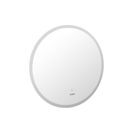 Oikiture Bathroom LED Mirror 70cm Round Wall Mounted