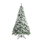 Mazam Christmas Tree 1.8M 6FT White Snow Flocked 830 Tips