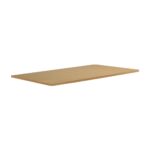 Oikiture Standing Desk Top with Drilled Hole OAK 160x75cm