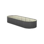 Livsip Raised Garden Bed 240X80X56cm Galvanised Steel 4pcs