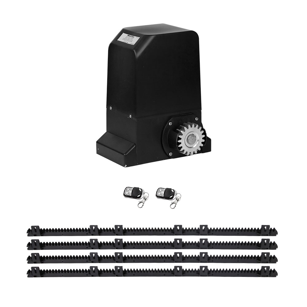 GO-SGO-DSR1000-AC-RAILX2-00 Lockmaster Automatic Sliding Gate Opener Kit 4M 1000KG - Image 1