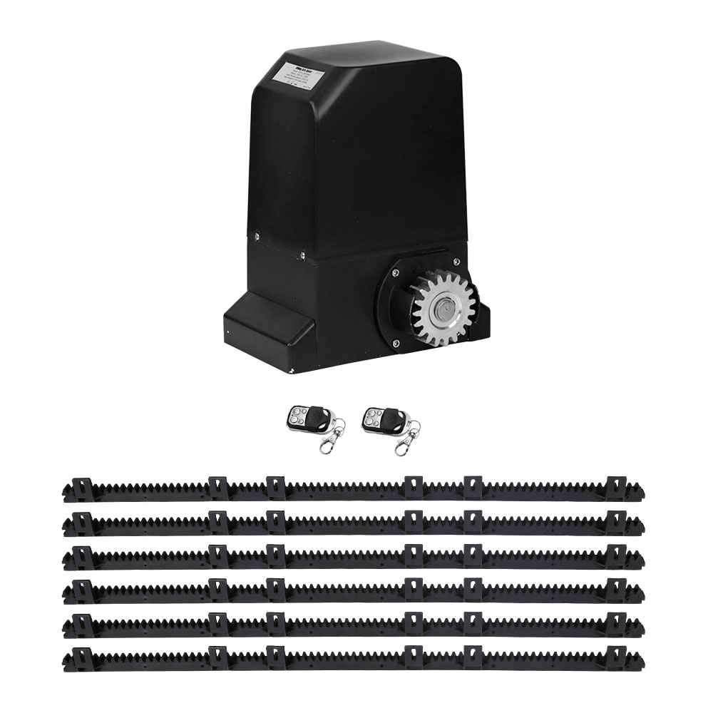 GO-SGO-DSR1000-AC-RAILX3-00 Lockmaster Automatic Sliding Gate Opener Kit 6M 1000KG - Image 1