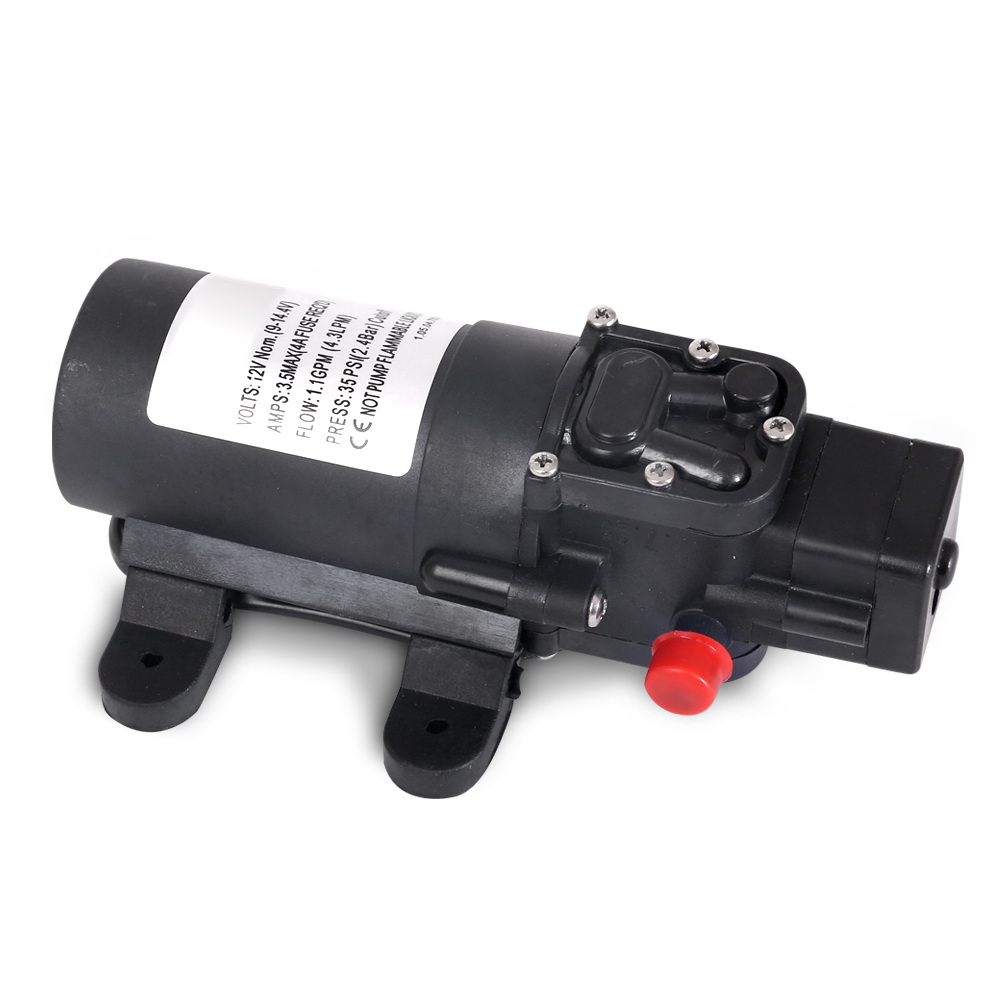 GWH-PUMP-43-BK-00 Water Pump 12V Pressure Shower 4.3L/Min - Image 1
