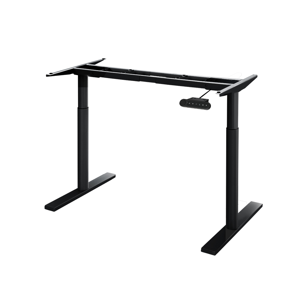 HASD-B-M10-BK-89828-00 Artiss Standing Desk Sit Stand Motorised Adjustable Frame Only Dual Motor Black - Image 1