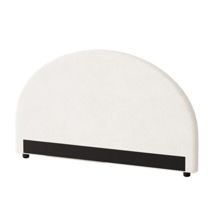 Oikiture Bed Head King Size Headboard Boucle White
