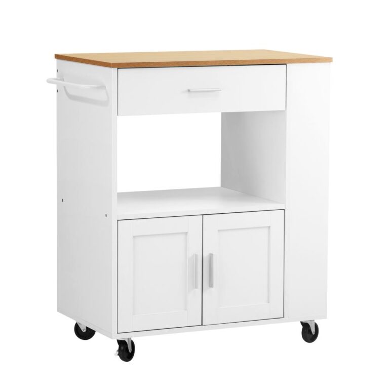 Oikiture Kitchen Trolley Stylish Rolling Cart for Easy Mobility