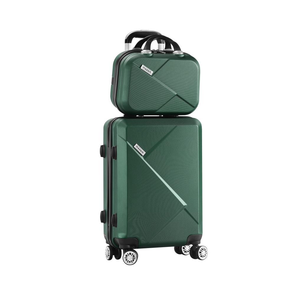 LGS-A2-2PCS-GN-01 Mazam 2PCS Luggage Set TSA Lock Hard Case Green - Image 1