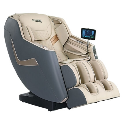 Livemor 3D Electric Massage Chair with Zero Gravity Recline (Grey)