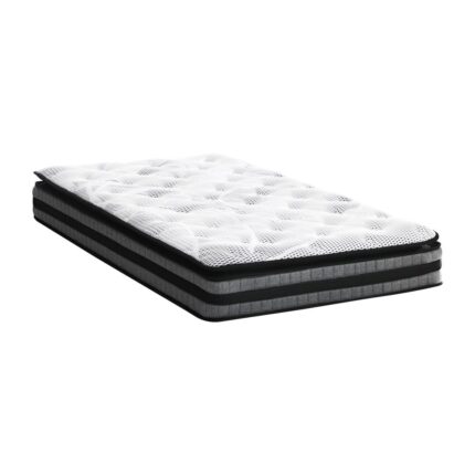 Bedra King Single Mattress Cool Gel Foam Bonnell Spring Pillow Top 22cm
