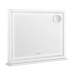 Oikiture Bluetooth Makeup Mirror Crystal LED 80x62cm