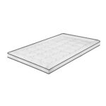 Bedra 4.5cm Single Mattress Topper Pillowtop 700GSM