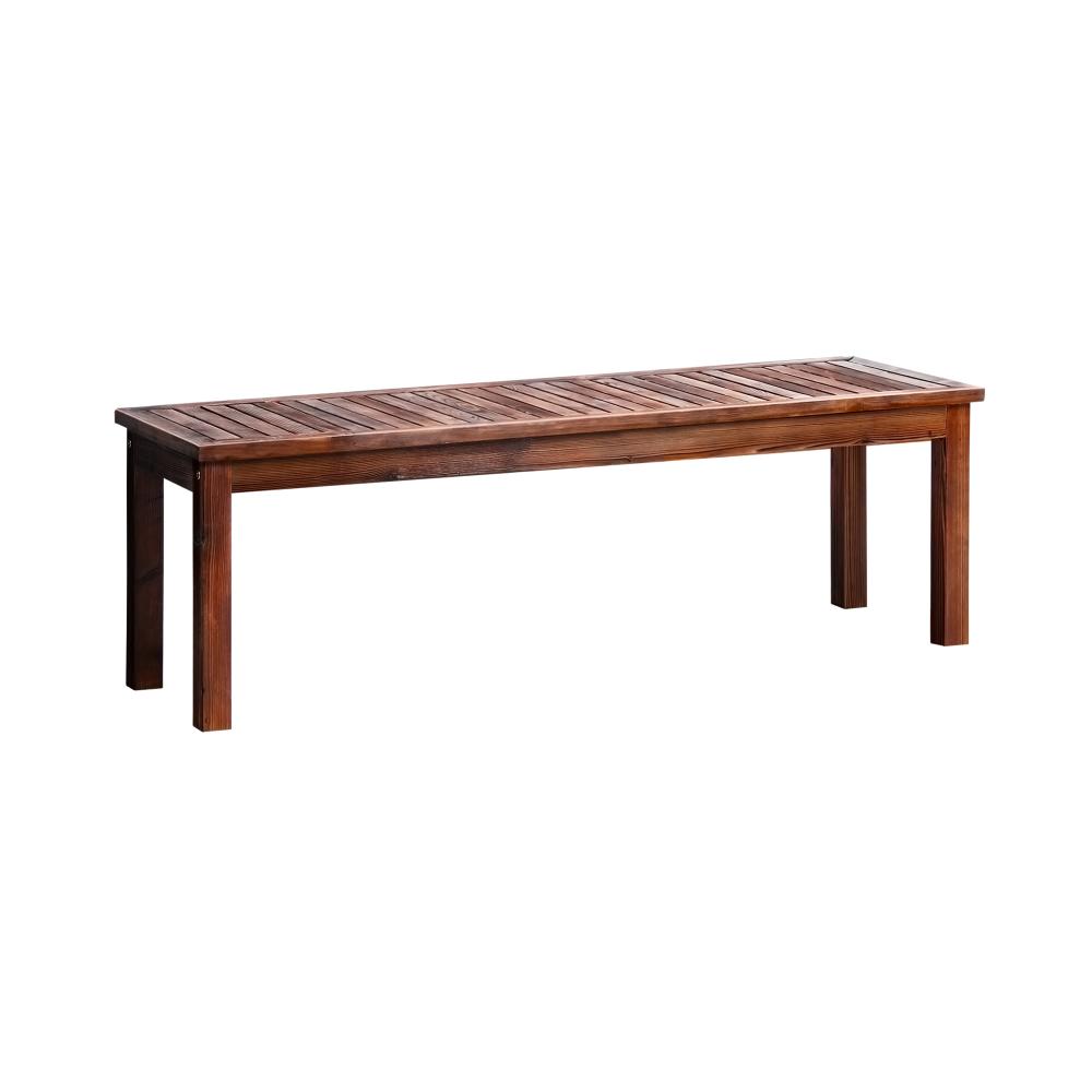 OD-GB-WD-150-CA-01 Livsip 150cm Garden Bench Wooden Slatted Seat - Image 1