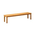 Livsip 190cm Garden Bench Slatted Seat 4 Seater Wooden
