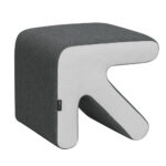 Artiss Ottoman Foot Stool Arrow Linen Grey