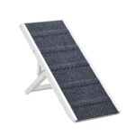 Alopet Dog Pet Ramp Adjustable Height Foldable 90cm White