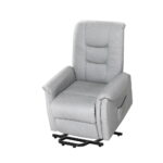 Artiss Ergonomic Recliner Chair with Lift Assist Grey Leather