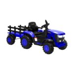 Mazam XL Kids Ride-On Tractor 12V Remote Control with Trailer (Blue)