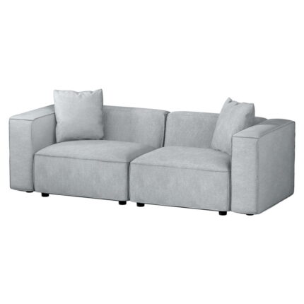 Artiss Alvin Modern 2-Seater Sofa Modular Grey for Stylish Living