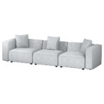 Artiss Alvin Modern 3-Seater Modular Sofa Grey