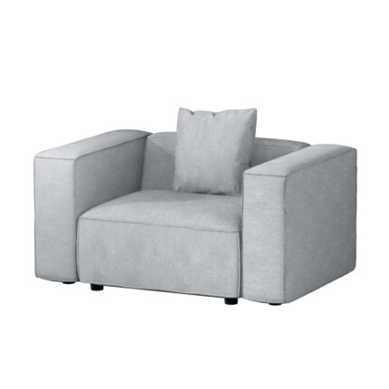 Artiss Alvin Modern Armchair Modular Sofa in Grey