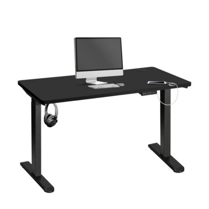 Oikiture Standing Desk Dual Motor Adjustable 120cm Black