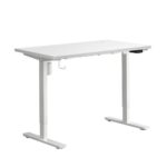 Oikiture Electric Standing Desk Single Motor White 140cm