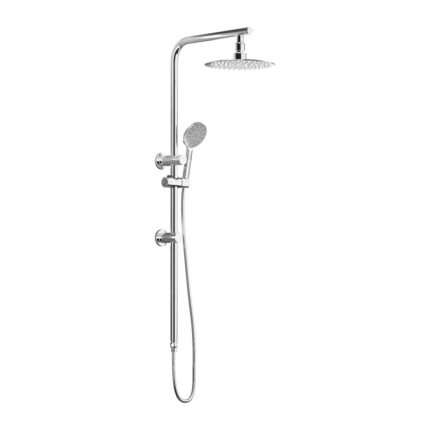 Welba 10" Rain Shower Head Set Round 3-Mode Chrome