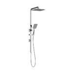 Welba 10" Rain Shower Head Set Square 3-Mode Chrome