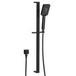 Powerful High Pressure Handheld Showerhead Set with Adjustable Holder (Black)