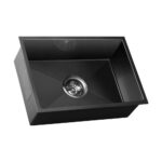 Welba Kitchen Stainless Steel Sink Single Black 45X30CM