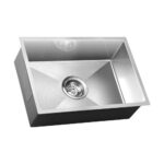 Welba 45X30CM Stainless Steel Sink Single Bowl with Waste Silver