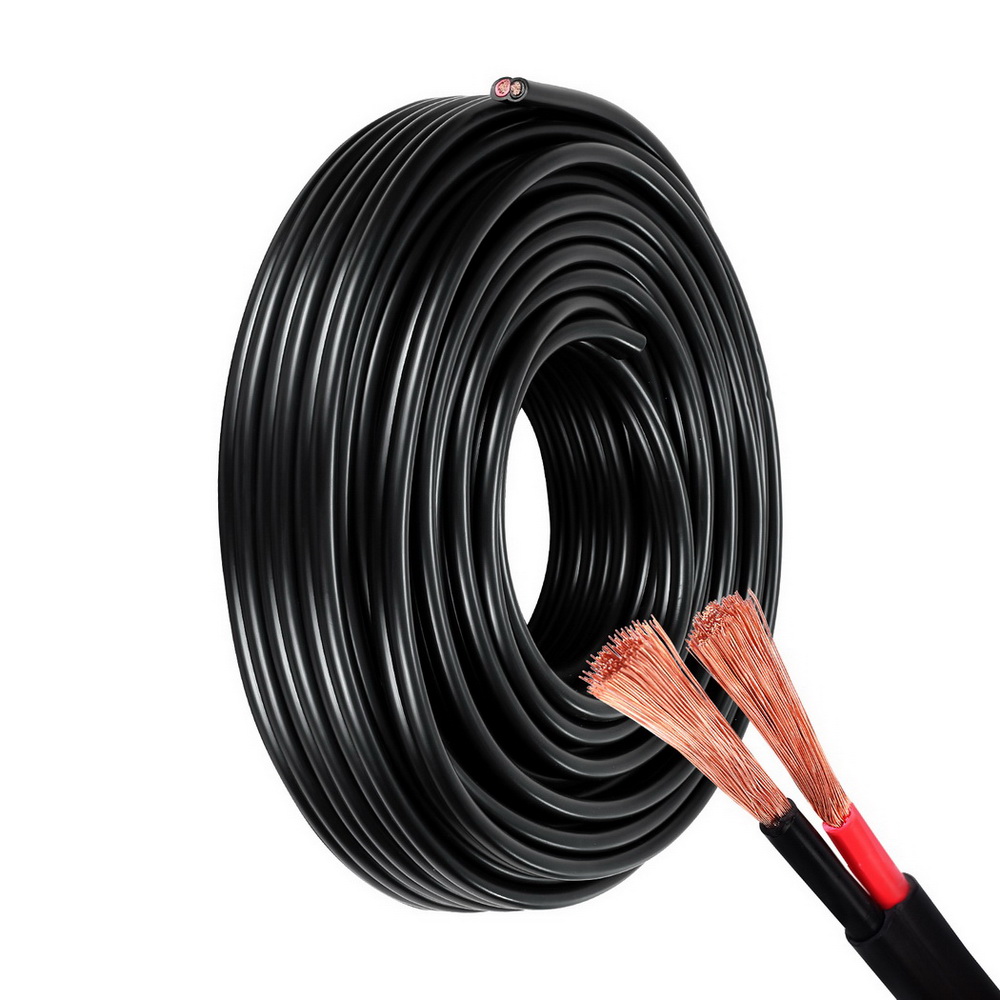 TWIN-CABLE-3MM-10-159104-00 Giantz 3MM 10M Twin Core Wire Electrical Cable Extension Car 450V 2 Sheath - Image 1