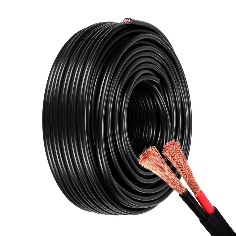 TWIN-CABLE-8BS-30-159102-00 Giantz 8B&S 30M Twin Core Wire Electrical Cable Extension Car 450V 2 Sheath - Image 1