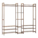 Oikiture Open Wardrobe Organiset with 13 Display Shelves