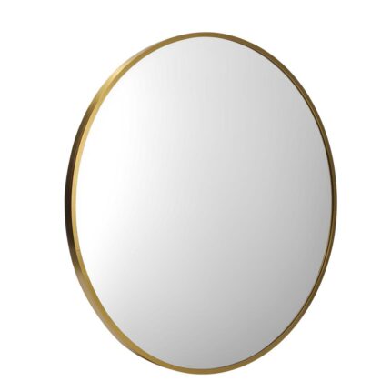 Oikiture Wall Mirrors Round 70cm Gold
