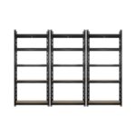 Sharptoo 3x Warehouse Storage Rack 5-tier 1.5m Black