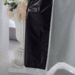 GOMINIMO Temporary Blackout Blinds Curtain Detachable for Thermal Insulated Room (Set of 2, 240 x 140cm, Black) - Image 3